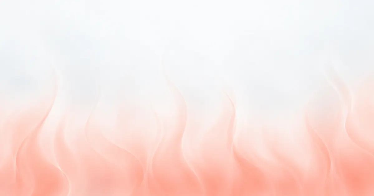 Soft coral shimmer rising from the lower edge into cool white air